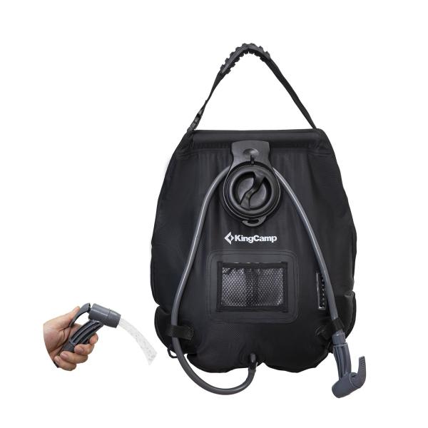 KingCamp ポータブルシャワー シャワー 20L 簡易 手動式 ソーラー シャワー 温水 携帯用 キャンプ アウトドア 屋外 海水浴 防災 野外