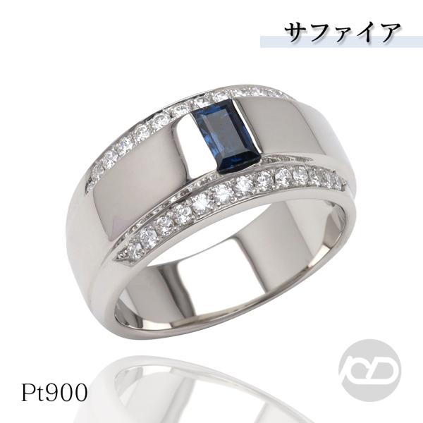 PT900 サファイア　ダイヤモンドリング　特注品　早い者勝ち PT900 サファイアリング サファイア3.7・ダイヤモンド1.40カラット 14