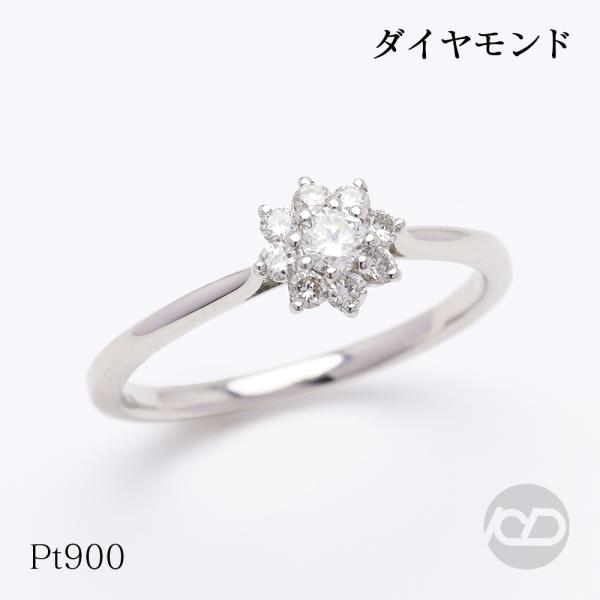 pt900 ダイヤモンド リング プラチナ レディース ダイヤ 0.25ct