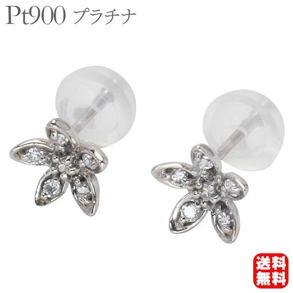 ピアス ダイヤピアス ダイヤモンド ダイヤ スタッドピアス フラワー 花 