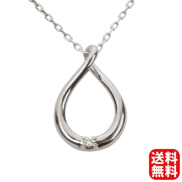 ネックレス ダイヤモンド ホワイトゴールド k10 10k 10金 プチ