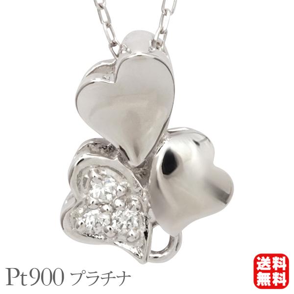ハート ネックレス ダイヤモンドネックレス ダイヤ 0.02ct 