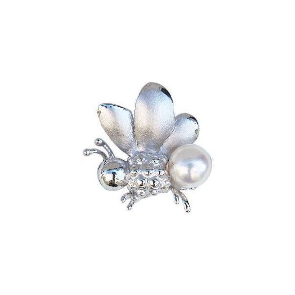 ブローチ メンズ ハチ パールブローチ 蜂 ピンブローチ ピンズ ハニー