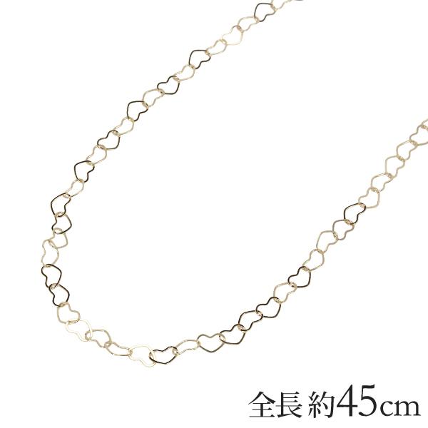 k18 ネックレス　ハート K18 プランプ ハート ネックレス 無垢 K18ゴールド ハート