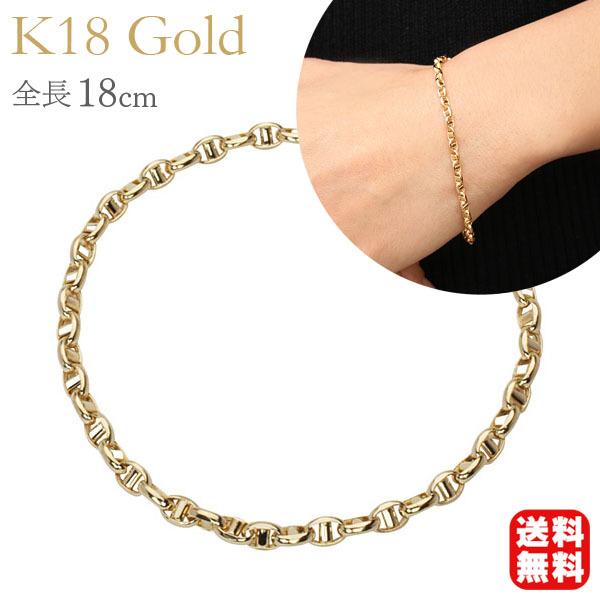 ブレスレット バングル 18金 18k イエローゴールド チェーン ブレスレット バングル 18金 18k イエローゴールド チェーン