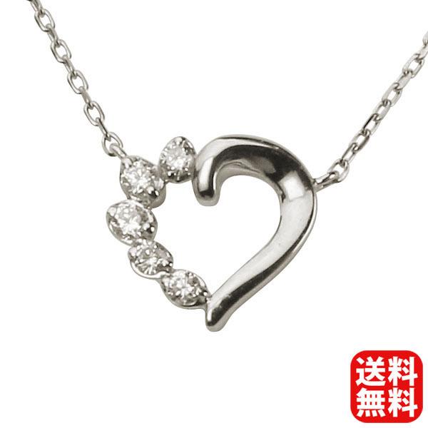 ネックレス ダイヤモンド ホワイトゴールド k18 18k 18金 プチ