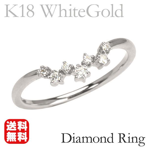 18金ホワイトゴールドダイヤリング 楽天市場】k18 リング ダイヤモンドリング 指輪 18金 ホワイト