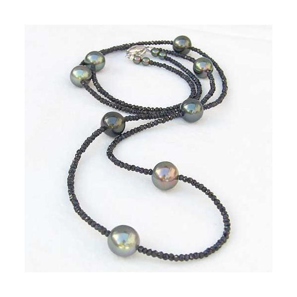 超ロング　淡水真珠　黒蝶真珠　パールネックレス　ロングネックレス 淡水パールロングネックレス 160cm 14mm～7mm 黒蝶貝入り