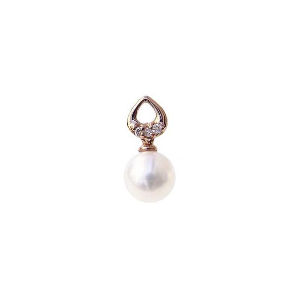 パール ピアス 18金 18k 普段使い あこや真珠 k18G ピンクゴールド