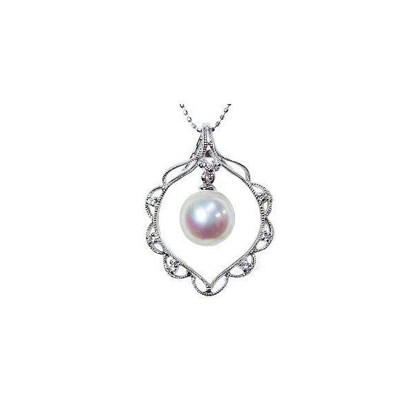 K18WG ピンクダイヤモンド0.04ct ネックレストップ 鑑定書付き
