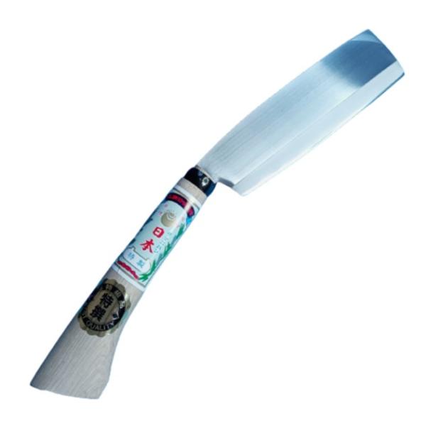 値下げ！名品 土佐打刃物「片刃海老鉈」枝打鉈 520g 海老鉈 並型 石突き付 両刃 白紙 刃長14cm 柄長30cm 枝打ち 薪割