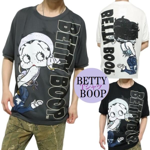 ベティーブープ tシャツ ベティちゃん ドルマン Tシャツ 半袖 ビッグロゴ ヘアバンド 服 グッズ 薄手 メンズ/レディース キャラクター betty boop ライセンス