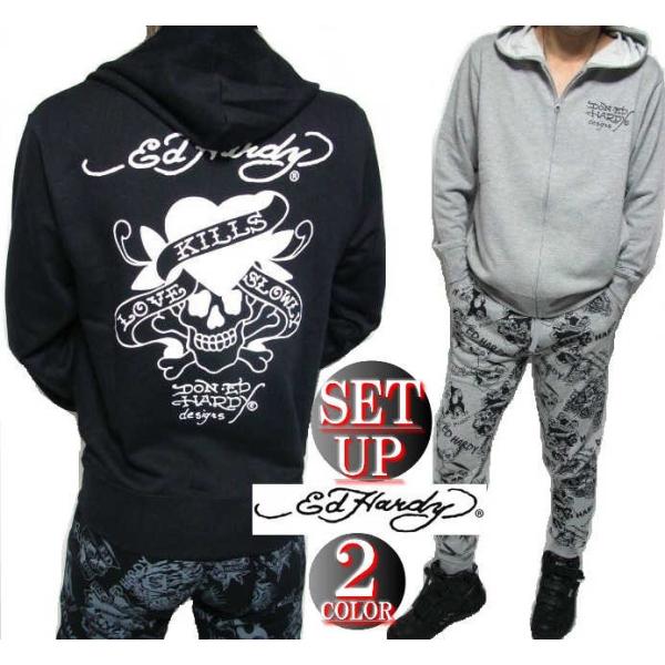 Ed Hardy エドハーディー セットアップ メンズ パーカー 総柄 スカル Buyee Buyee 日本の通販商品 オークションの代理入札 代理購入