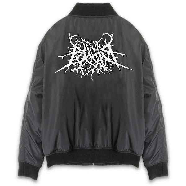 ANTON LISIN【アントン リシン】EMBROIDERED BOMBER JACKET BLACK 