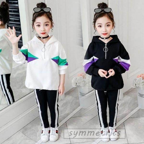 ジャージ キッズ 女子 上下 長袖 春秋 秋着 ジュニア 2点セット 子供服 セットアップ パーカ 長ズボン トレーナー スポーツウェア 運動着 可愛い おしゃれ 新品 Lq01 Symmetrics 通販 Yahoo ショッピング
