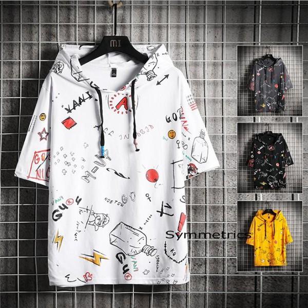 激安 パーカー 夏服 メンズ 夏パーカー プルパーカー 半袖パーカー トップス ファッション 夏 涼しい 薄手 サマーパーカー 新作 Ly1093 Symmetrics 通販 Yahoo ショッピング