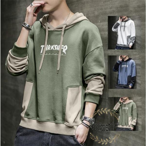 パーカー メンズ プルオーバーパーカー スウェット 秋服 トップス 長袖 秋冬 配色切り替え メンズファッション 秋新作 Ly1491 Symmetrics 通販 Yahoo ショッピング