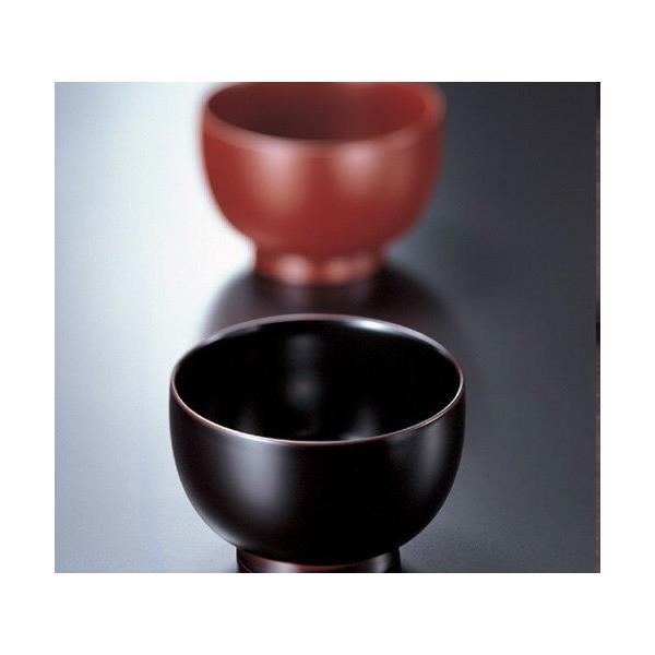 北市漆器 KZ2152 手塗うるしペア汁椀（溜・朱） お取寄せ商品汁椀 : 新