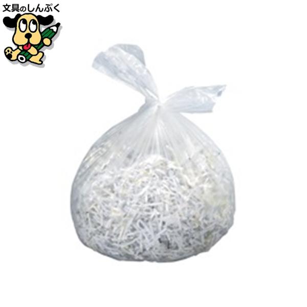 シュレッダー。シュレッダー用ゴミ袋。●容量[L]：35●ゴミ袋寸法（縦）[mm]：750●ゴミ袋寸法（横）[mm]：600●厚[mm]：0.015●色：半透明●材質：ポリエチレン●入数：100枚