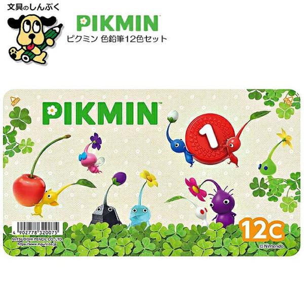 色鉛筆 ピクミン 12色 セット 880級 K88012CPKS 三菱鉛筆 PIKMIN 新