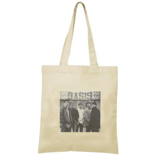 OASIS トートバッグ キャンバス 12oz 綿100％ ナチュラル色 音楽