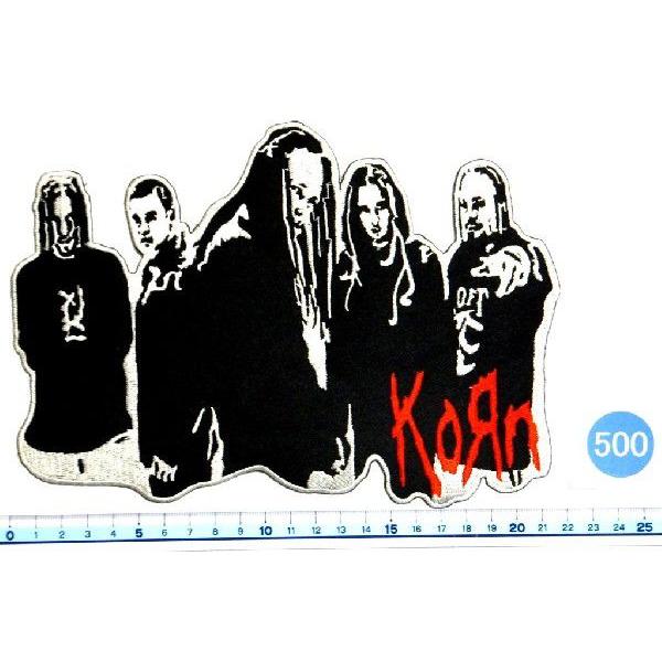 アイロンワッペン BIGワッペン KORN アイロンワッペン《刺繍ワッペン
