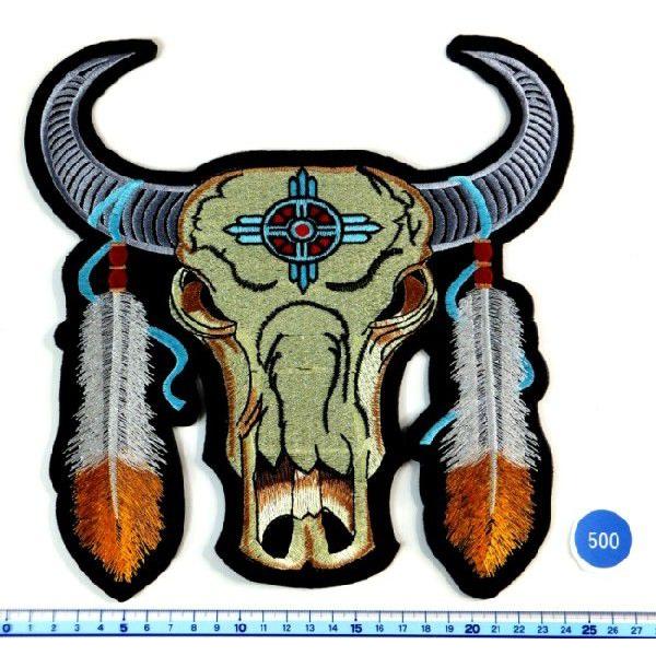 アイロンワッペン BIGワッペン バッファロー アイロンワッペン《刺繍