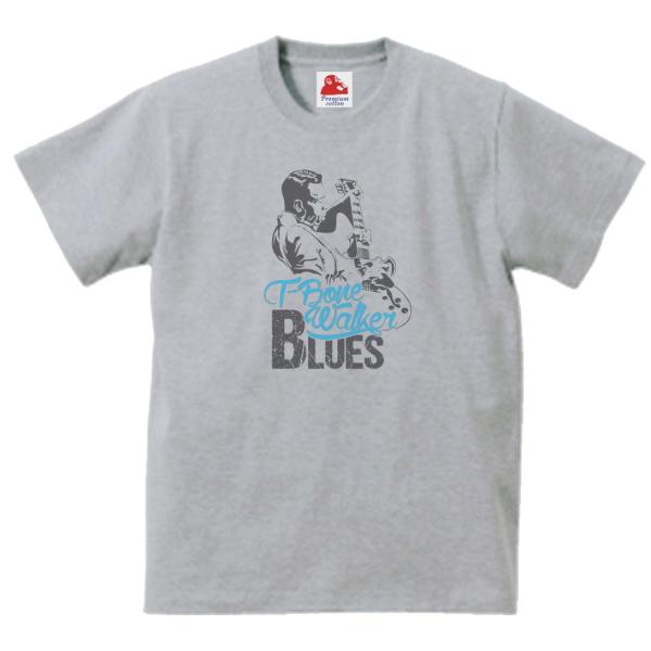 T-ボーン ウォーカー T-Bone Walker バンド シネマ ロック Tシャツ ハイクオリティヘビーウェイト 透けない 厚手 7.4オンス グレー