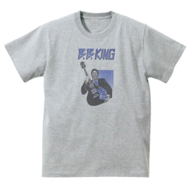 BB KING ビービーキング　バンド シネマ ロック Tシャツ ハイクオリティヘビーウェイト 透けない 厚手 7.4オンス グレー