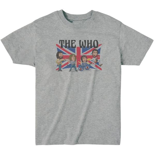 ザ フー The Who 音楽Tシャツ ロックTシャツ バンドTシャツ グレー