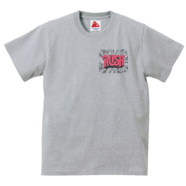 RUSH ラッシュ 音楽Tシャツ ロックTシャツ バンドTシャツ グレー 
