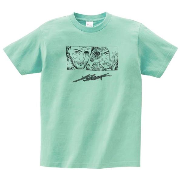 レオン 音楽Tシャツ ロックTシャツ バンドTシャツ アイスグリーン