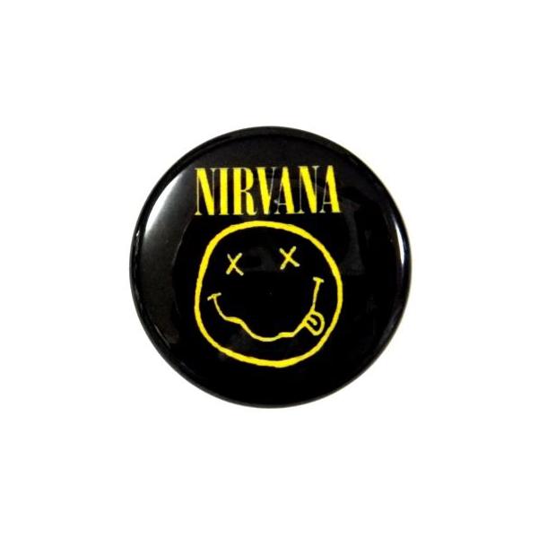 缶バッジ 音楽 NIRVANA 38mm ピンバッジ : SHINSEITECH - 通販