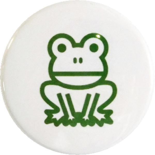 缶バッジ 動物 生き物 カエル 38mm ピンバッジ : SHINSEITECH - 通販