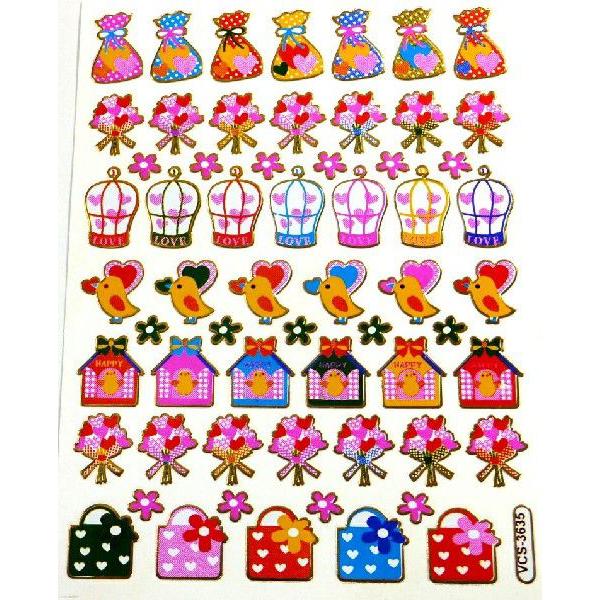 縦約１３ｃｍ×横約１０ｃｍのシートにキラキラなシールが入っています。※宅配便発送のご希望のお客様は必ず宅配便発送への変更お願いします。