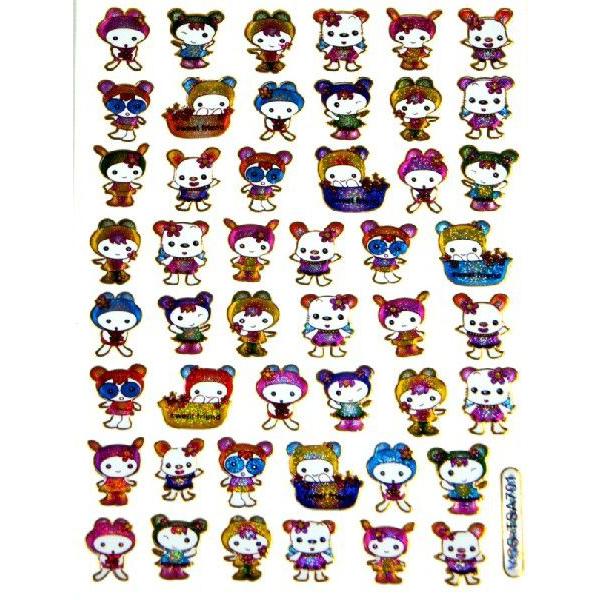 縦約１３ｃｍ×横約１０ｃｍのシートにキラキラなシールが入っています。※宅配便発送のご希望のお客様は必ず宅配便発送への変更お願いします。