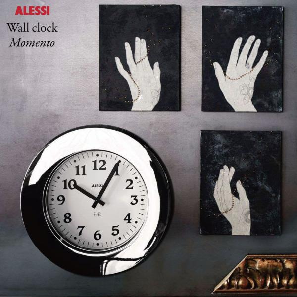 Alessi �A���b�V Momento Wall clock �������g �E�H�[���N���b�N �Ǌ|�����vAldo Rossi �A���h�E���b�V
