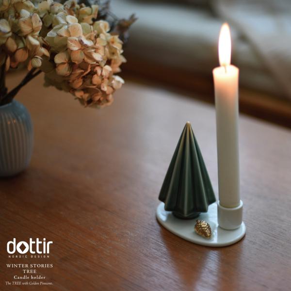 dottir ドティエ Winter Stories Tree Candle Holder ウィンター