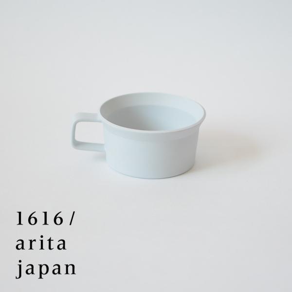 Lc  1616 arita japan TY TeaCup w.Handle Gray TYeB[Jbvw.nh O[ ƍOfUC TYpX Sc