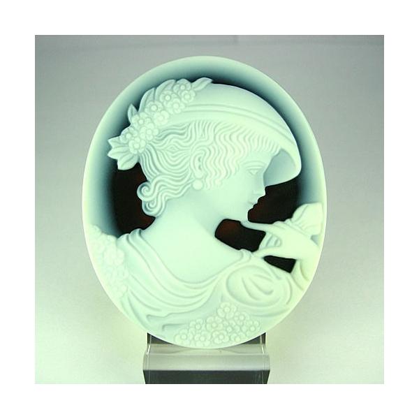 特大メノーカメオ 60×50mm ジュエリールース de127 : ジュエリーshinwa