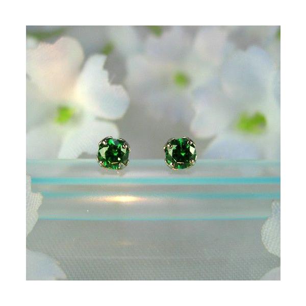 MARE `^sAX SWAROVSKI  GREEN 3×3mm ma063