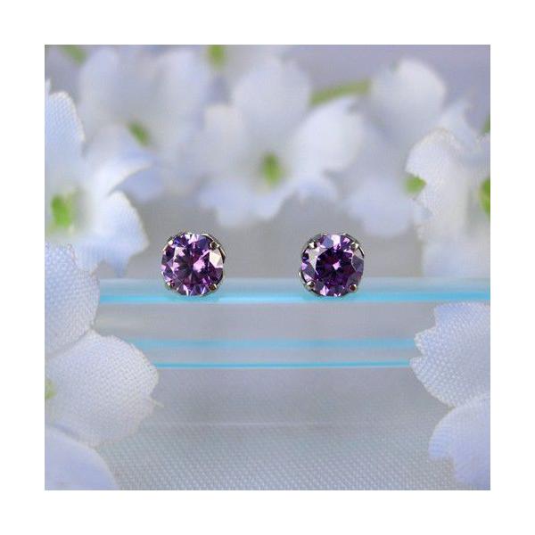 MARE `^sAX SWAROVSKI Amethyst 4×4mm ma068