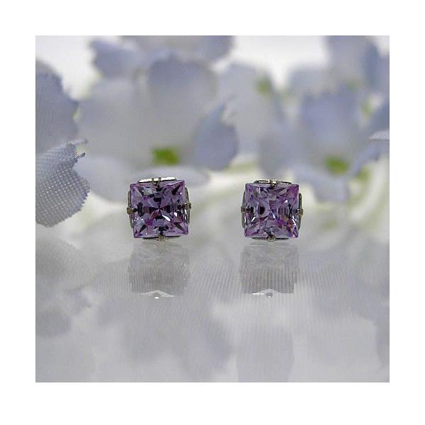 MARE `^sAX SWAROVSKI LAVENDER 3mm×3mm ma078