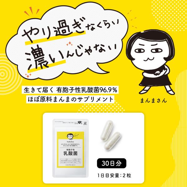 子供 乳酸菌 サプリメント 有胞子性乳酸菌 / hobo100 カプセル 60粒 / 整腸 健康サポート