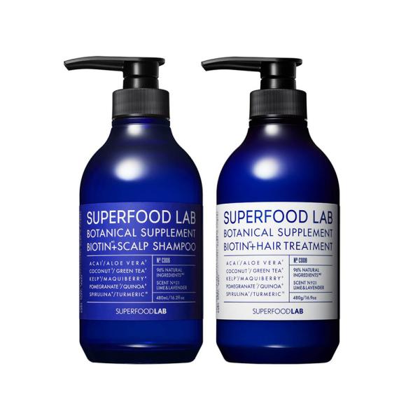 シャンプーリンスセット スカルプ トリートメント コンディショナー スーパーフードラボ 480ml＆480g