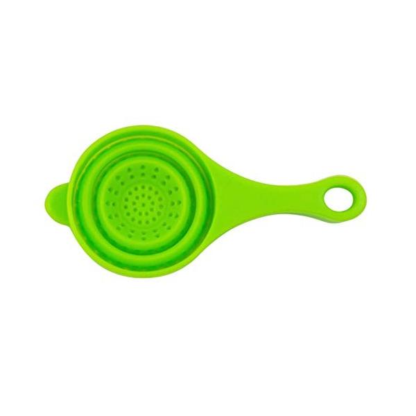 日本製 グリーン シリコン 折りたたみ式 ティーストレーナー 5 1 4インチ Vkrasote Net