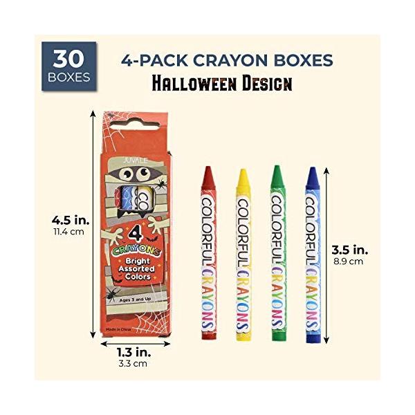 Juvale キッズ ハロウィン クレヨン パーティー記念品 30個パック Purrworld Com