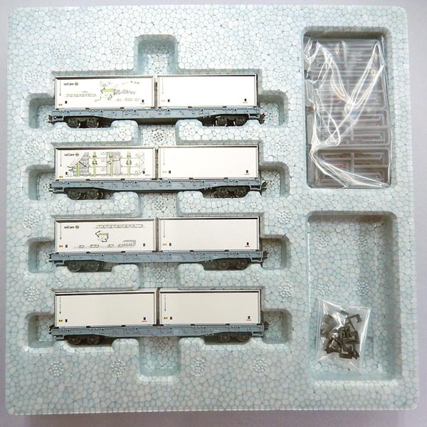 【新品】KATO 10-1892 レーティッシュ鉄道 長物車 R-w(コンテナ積載) 4両セット