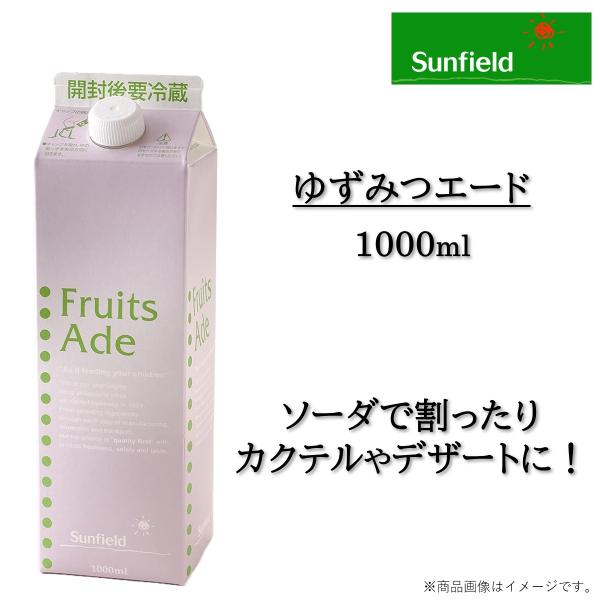 ゆずみつエード 1L シロップ 三田飲料