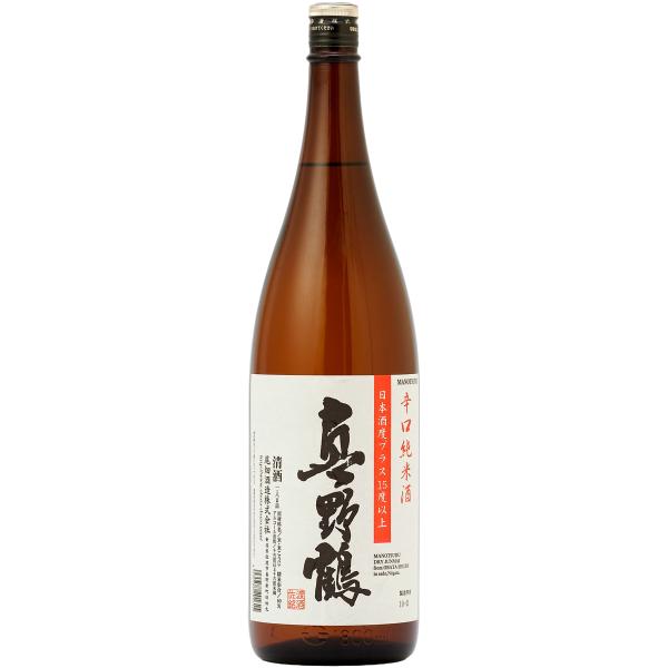 真野鶴 辛口純米酒 1.8L 日本酒 新潟県 地酒 尾畑酒造